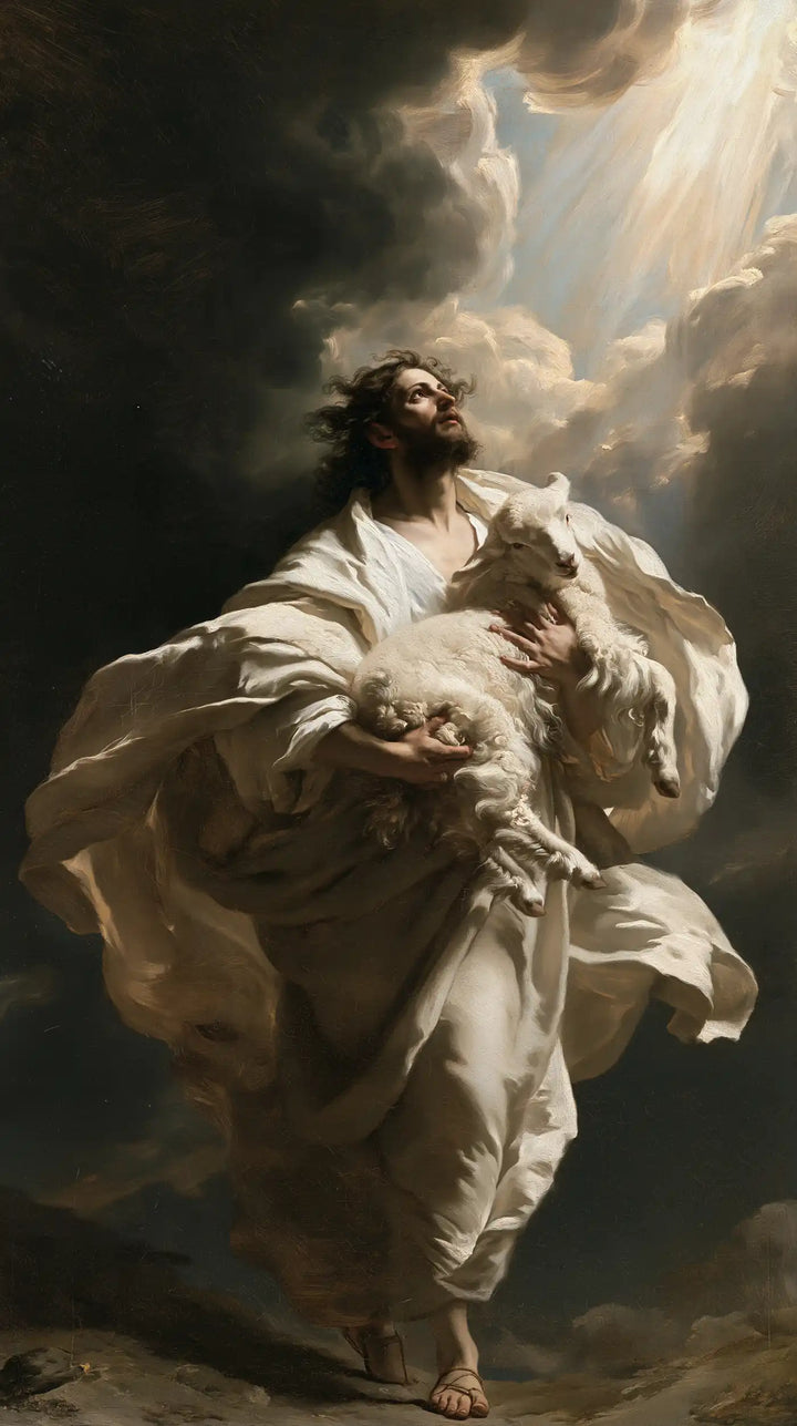 Jesus and the Lamb - Theatrical Baroque · Portrait n° 4