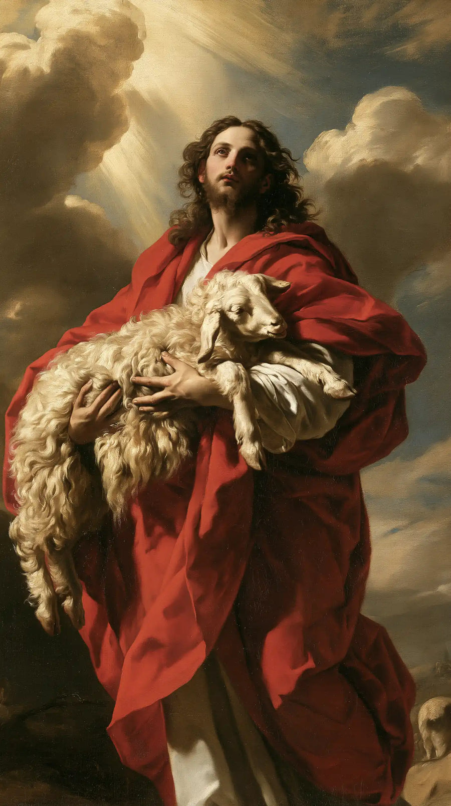 Jesus and the Lamb - Theatrical Baroque · Portrait n° 8