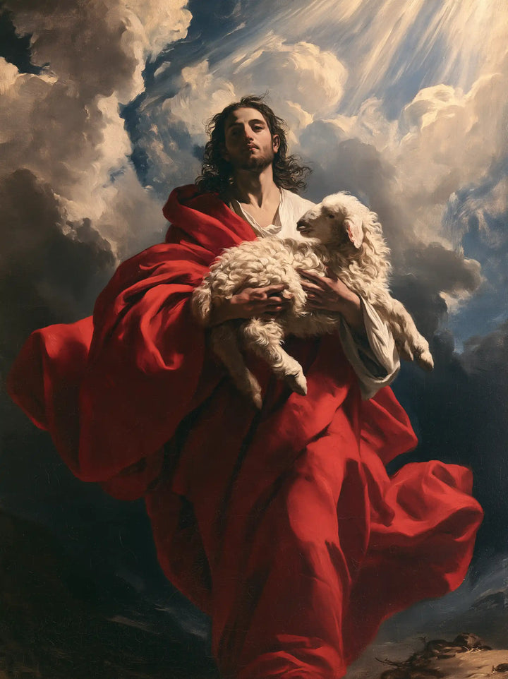 Jesus and the Lamb - Theatrical Baroque · Portrait n° 10