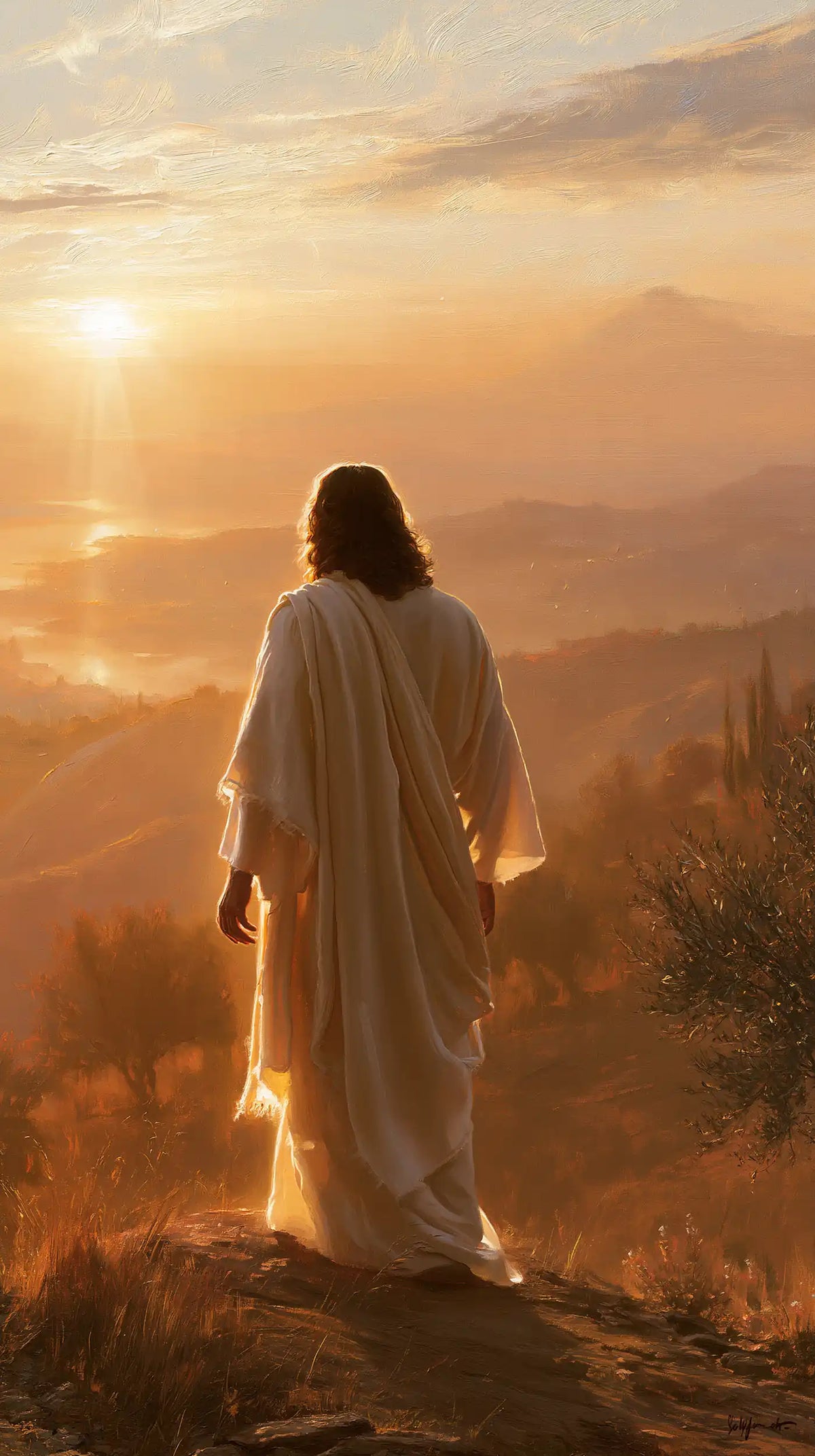 Jesus at Sunset — The Path of Quietude