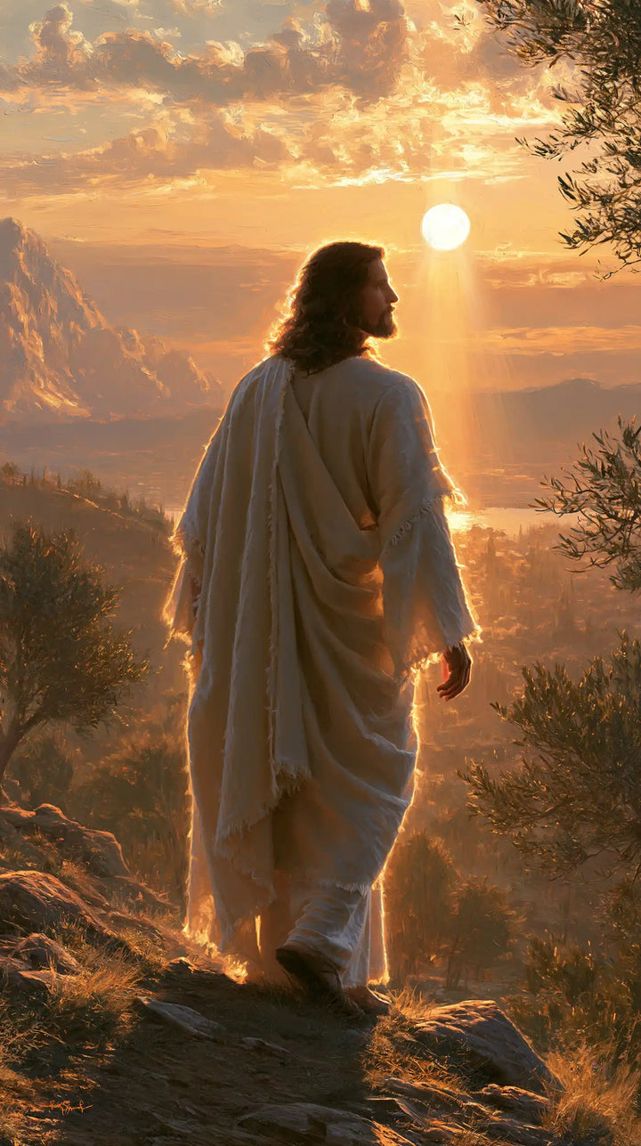 Jesus at Sunset — The Walk Toward Hope