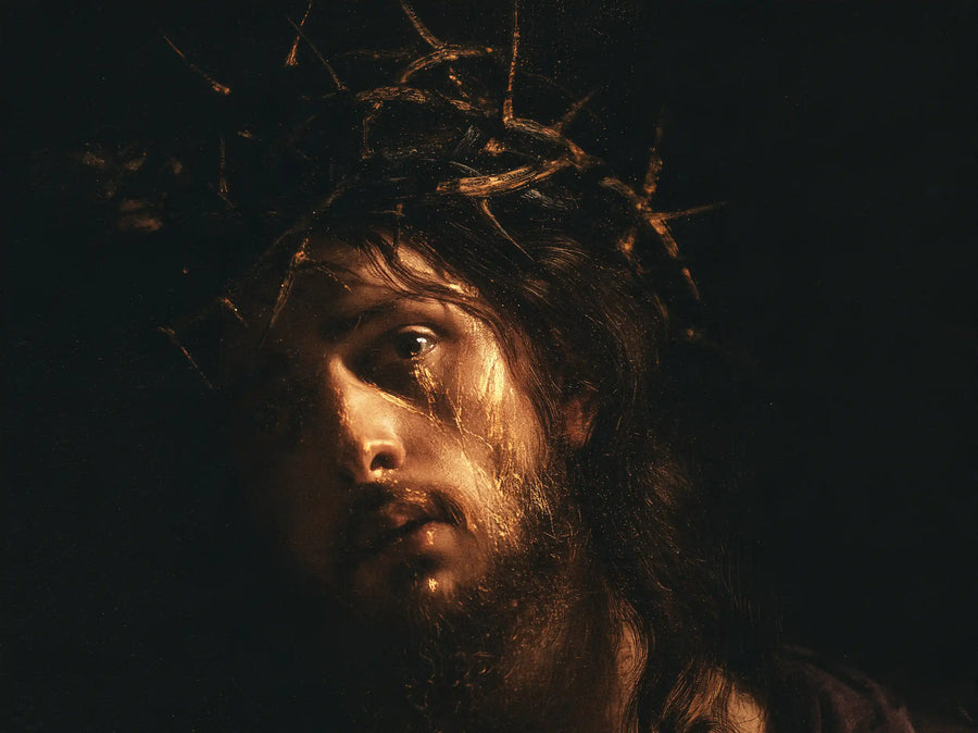 Jesus Crowned with Thorns — The Tear at Night’s Threshold