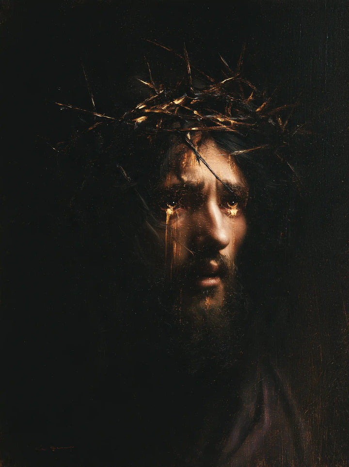 Jesus Crowned with Thorns — Tears in the Narrow Gleam