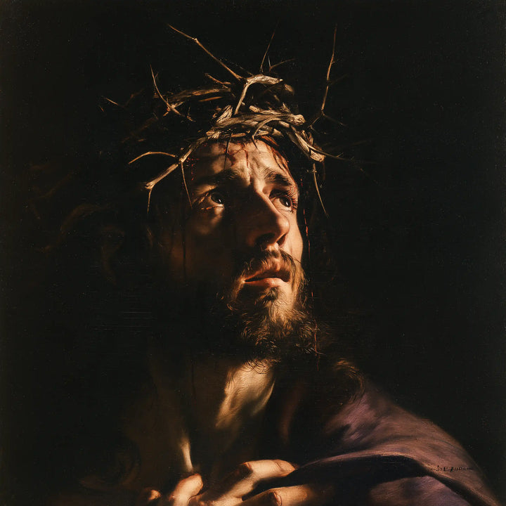 Jesus Crowned with Thorns — Breath above the Dark Cloak