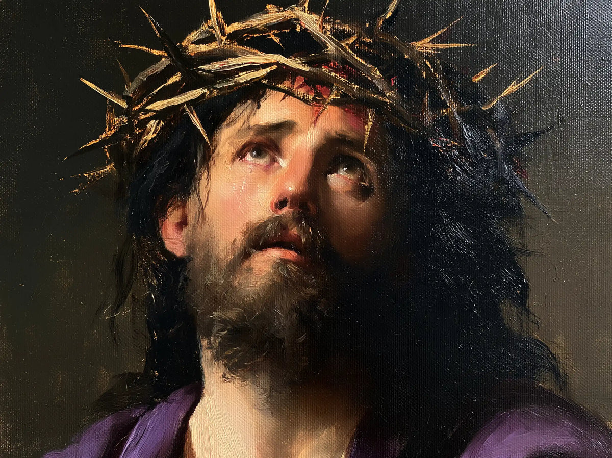 Jesus Crowned with Thorns — Light Sought between the Points