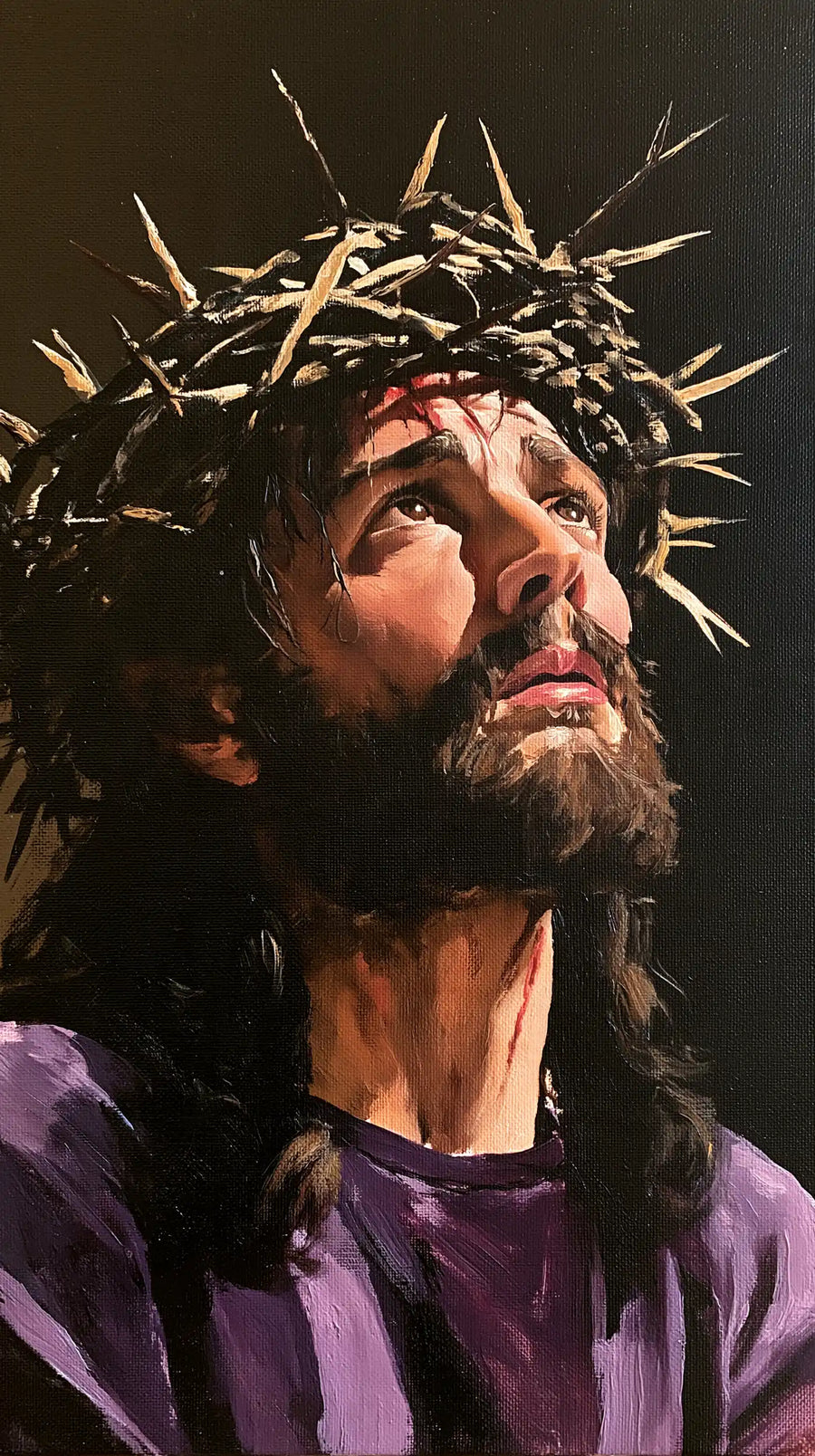 Jesus Crowned with Thorns — The Ascent beneath the Angular Crown