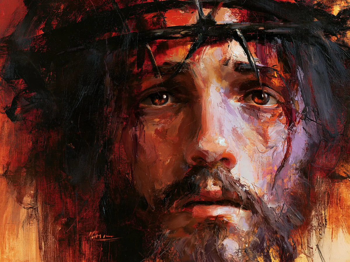 Jesus Crowned with Thorns — The Gaze between Ash and Ember