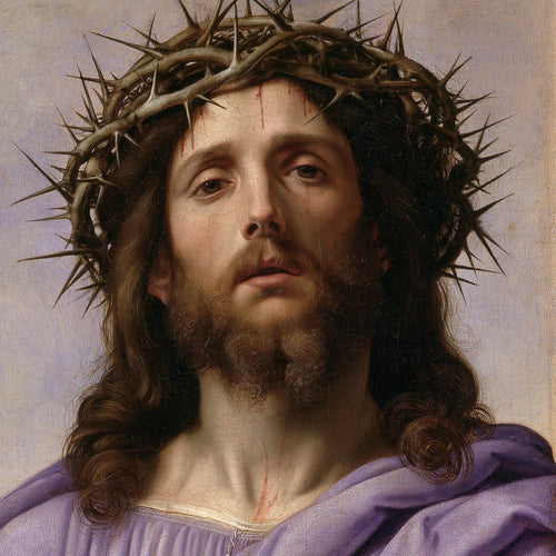 Jesus crowned with thorns in Florentine Renaissance style in Florentine Renaissance style, square Christian artwork no. 8