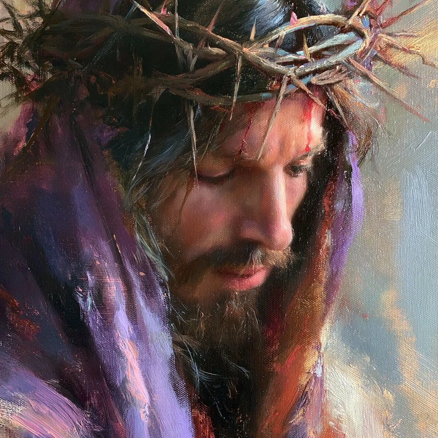 Jesus Crowned with Thorns — The Contemplative Profile in the Pale Veil