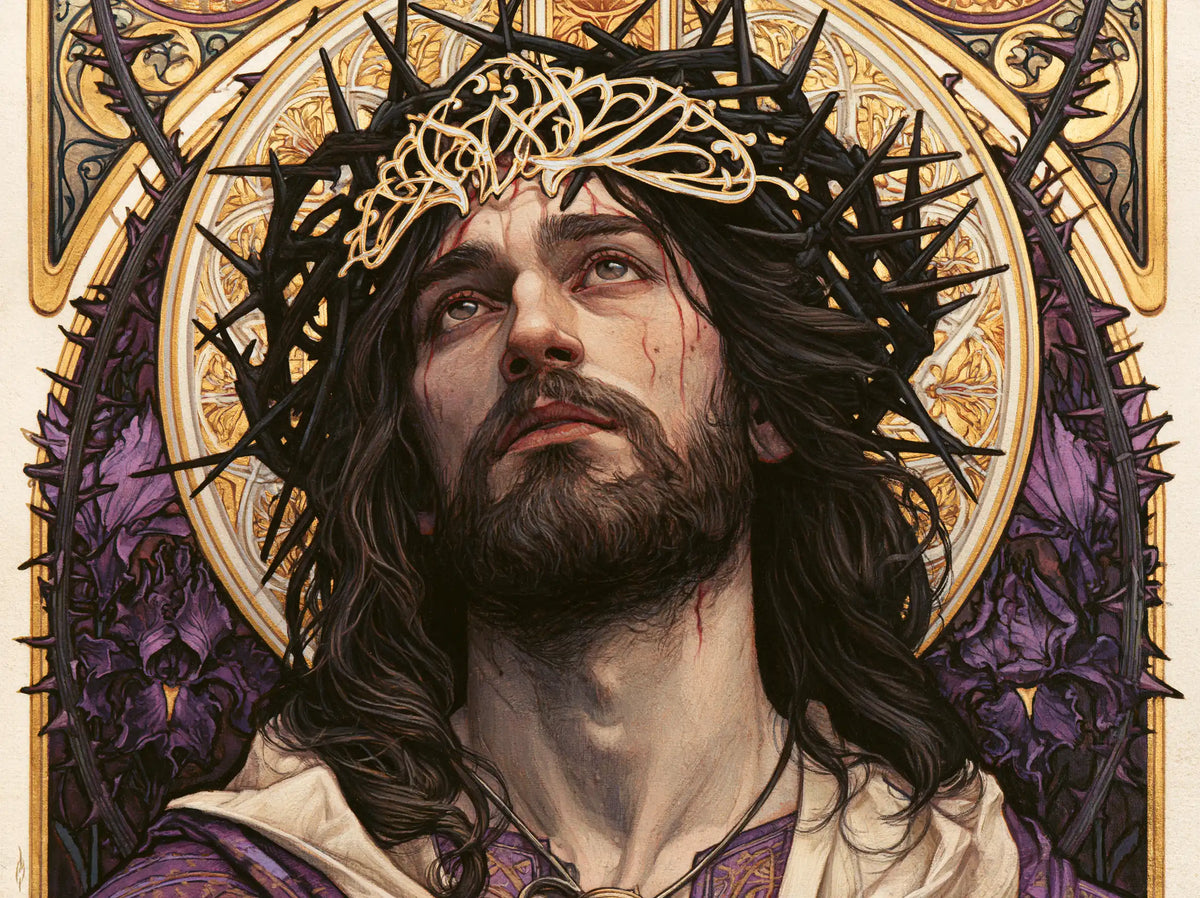 Jesus Crowned with Thorns — The Crown with Ivory Arabesques