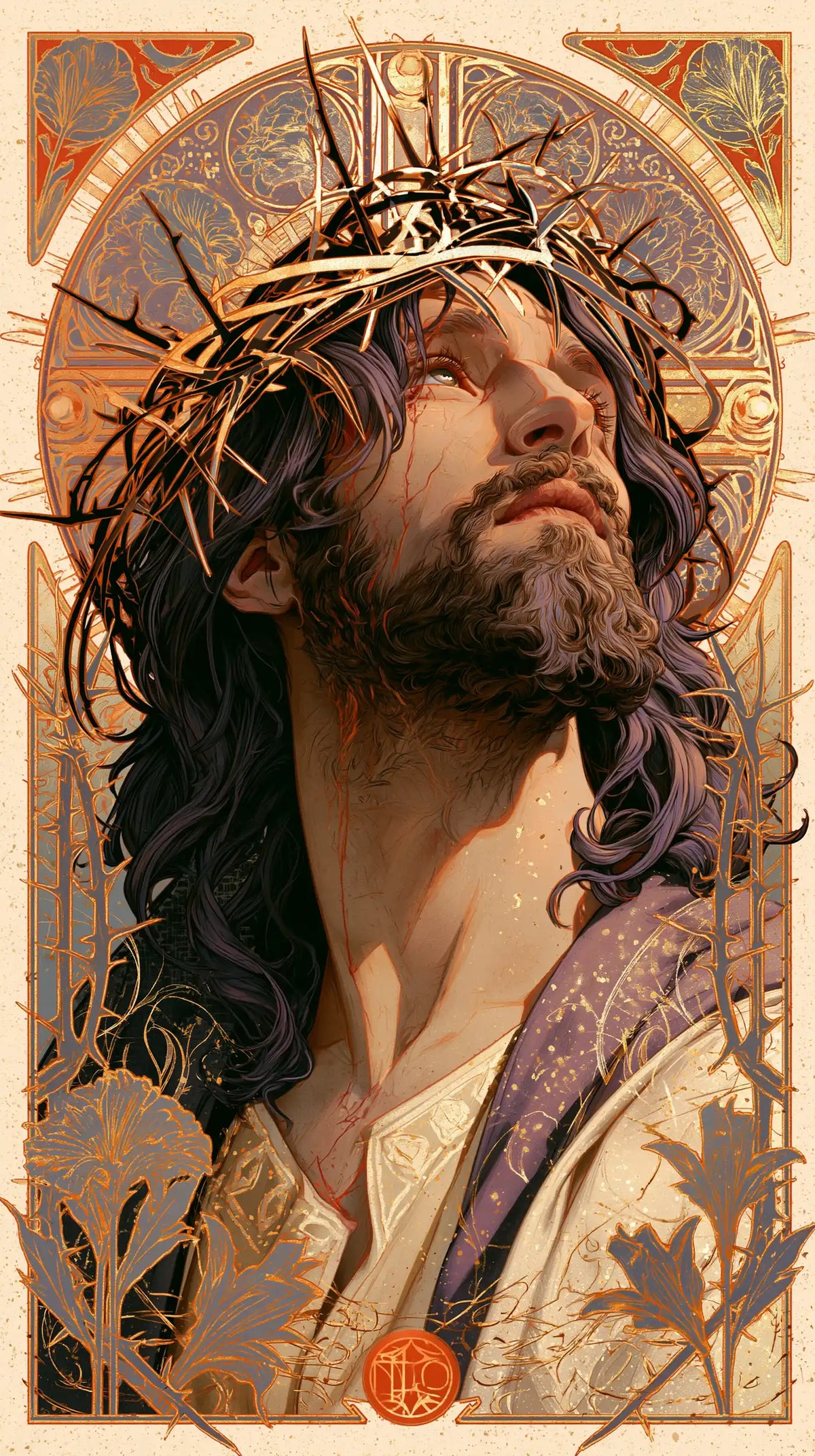 Jesus Crowned with Thorns — The Medallion beside the Robe
