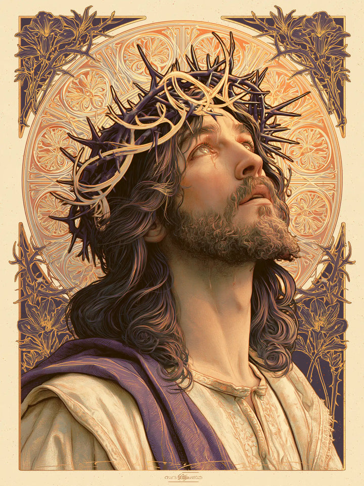 Jesus Crowned with Thorns — The Crown before the Pale Rose Disc