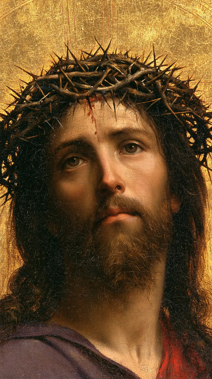 Jesus Crowned with Thorns — The Slanting Gaze upon Gold Leaf