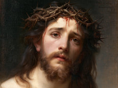 Jesus Crowned with Thorns — The Crowned Christ in Azure Light