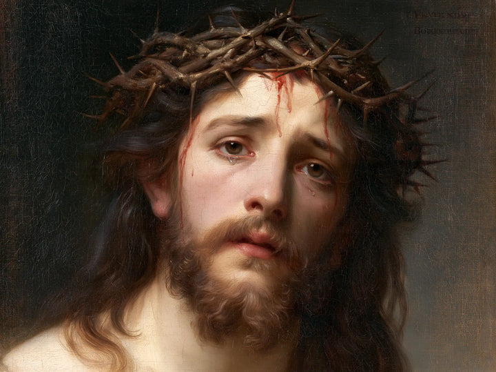 Jesus Crowned with Thorns — The Crowned Christ in Azure Light