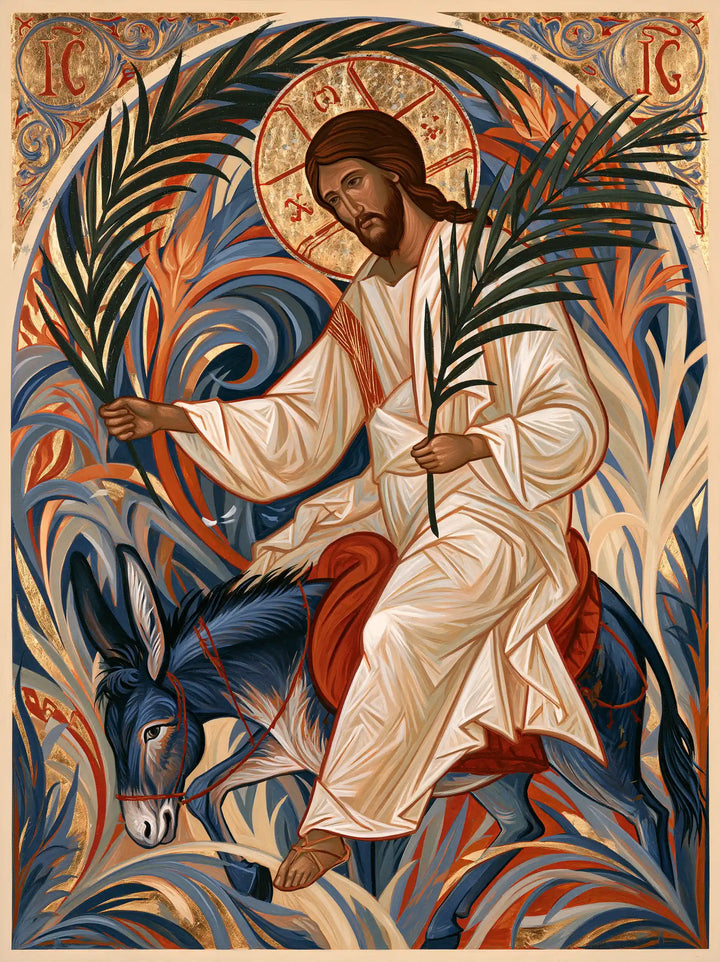 Jesus Enters Jerusalem – Sacred Art Nouveau · Portrait no. 7