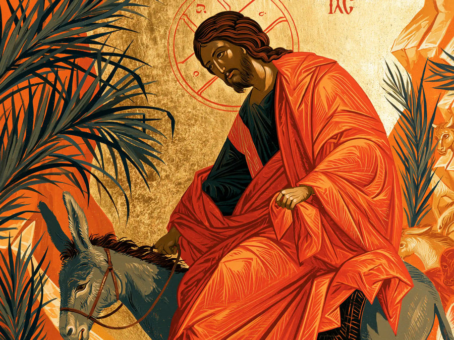 Jesus Enters Jerusalem – Contemporary Byzantine · Landscape no. 4