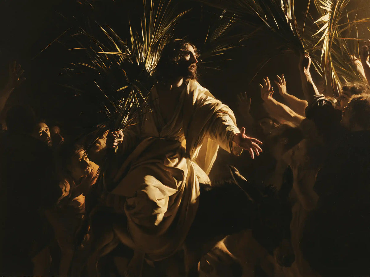 Jesus Enters Jerusalem – Caravaggio Tenebrism · Landscape no. 1