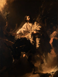 Jesus Enters Jerusalem – Caravaggio Tenebrism · Portrait no. 7