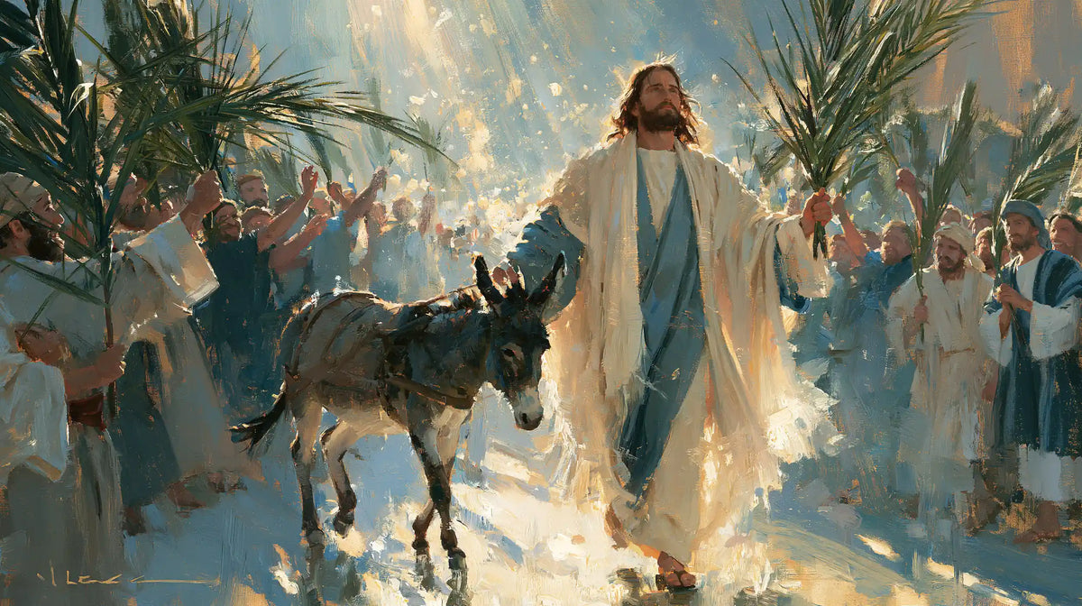 Jesus Enters Jerusalem – Impressionist · Landscape no. 8
