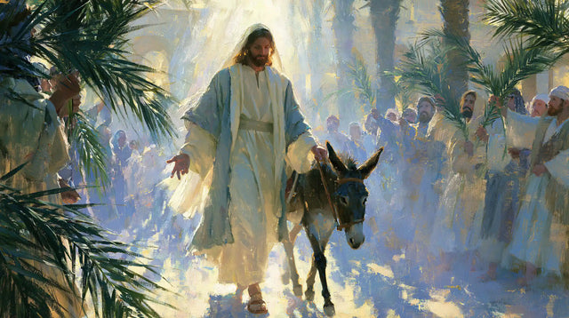 Jesus Enters Jerusalem – Impressionist · Landscape no. 11
