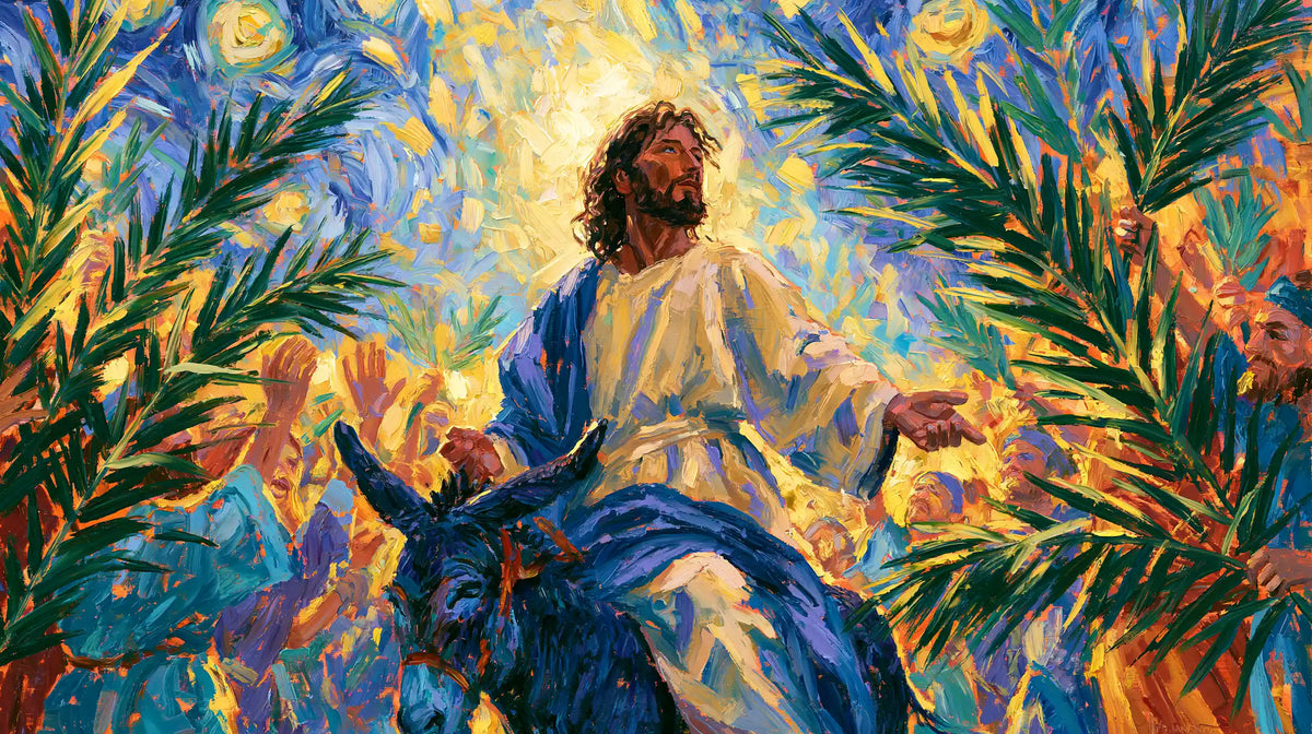 Jesus Enters Jerusalem – Post-Impressionist · Landscape no. 9