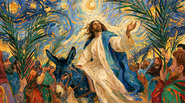 Jesus Enters Jerusalem – Post-Impressionist · Landscape no. 15