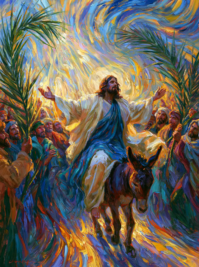 Jesus Enters Jerusalem – Post-Impressionist · Portrait no. 13