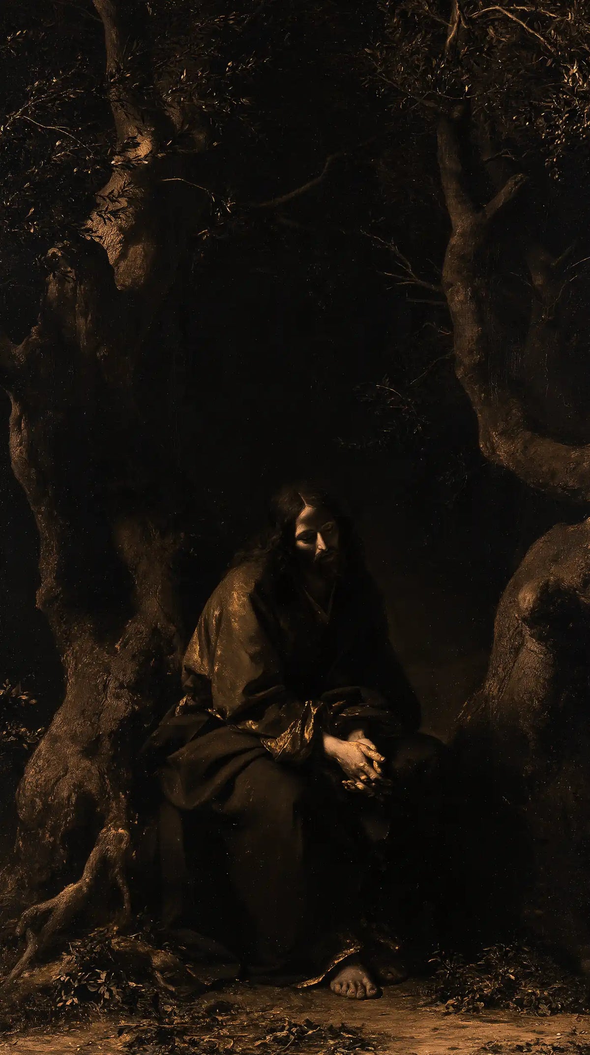 Jesus in Gethsemane — The Vigil within the Trees