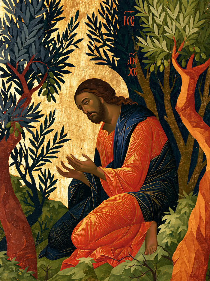 Jesus in Gethsemane - Contemporary Byzantine · Portrait n° 14
