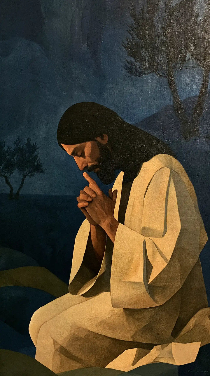 Jesus in Gethsemane - Contemporary Minimalism · Portrait n° 2