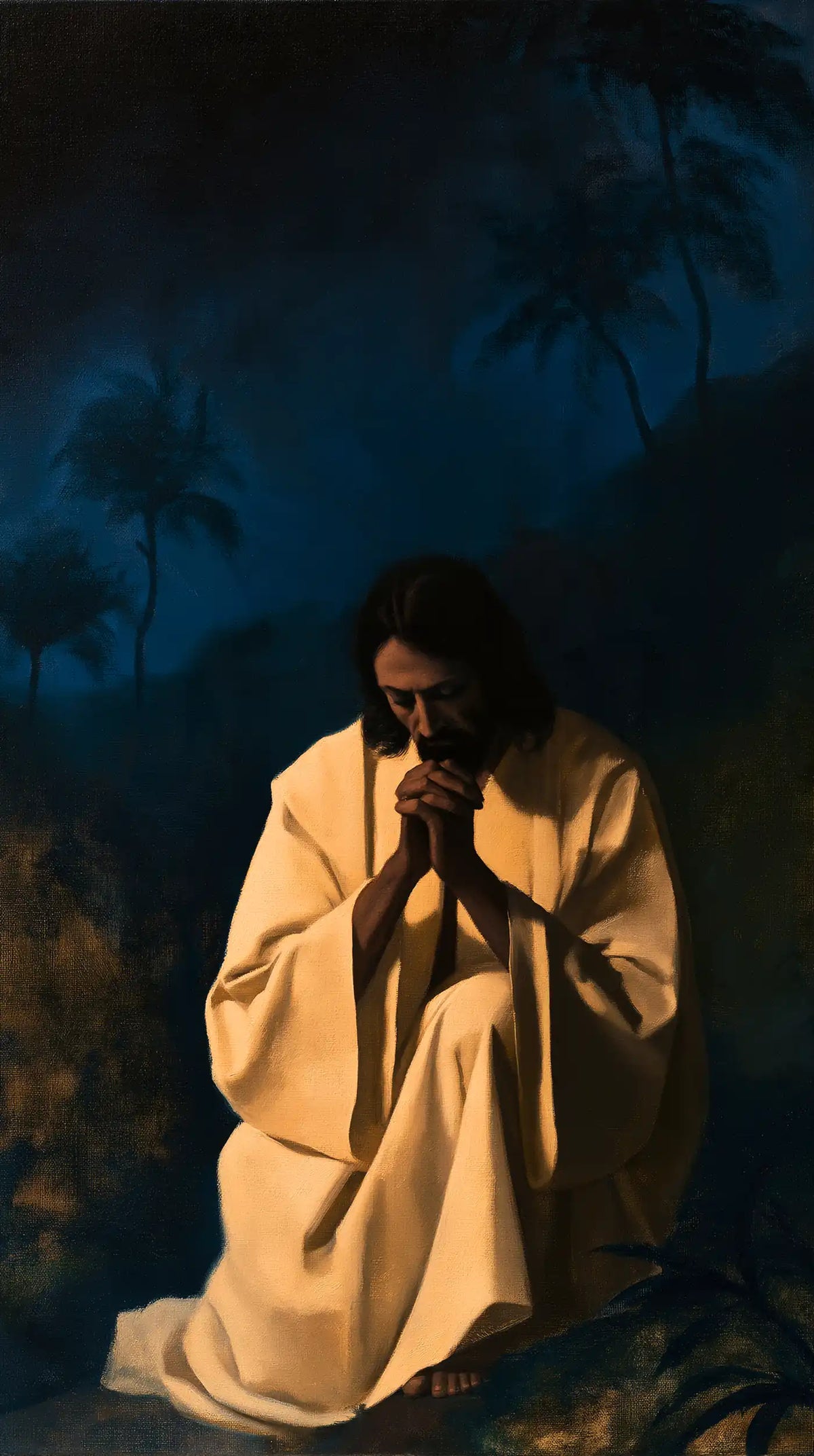 Jesus in Gethsemane - Contemporary Minimalism · Portrait n° 4