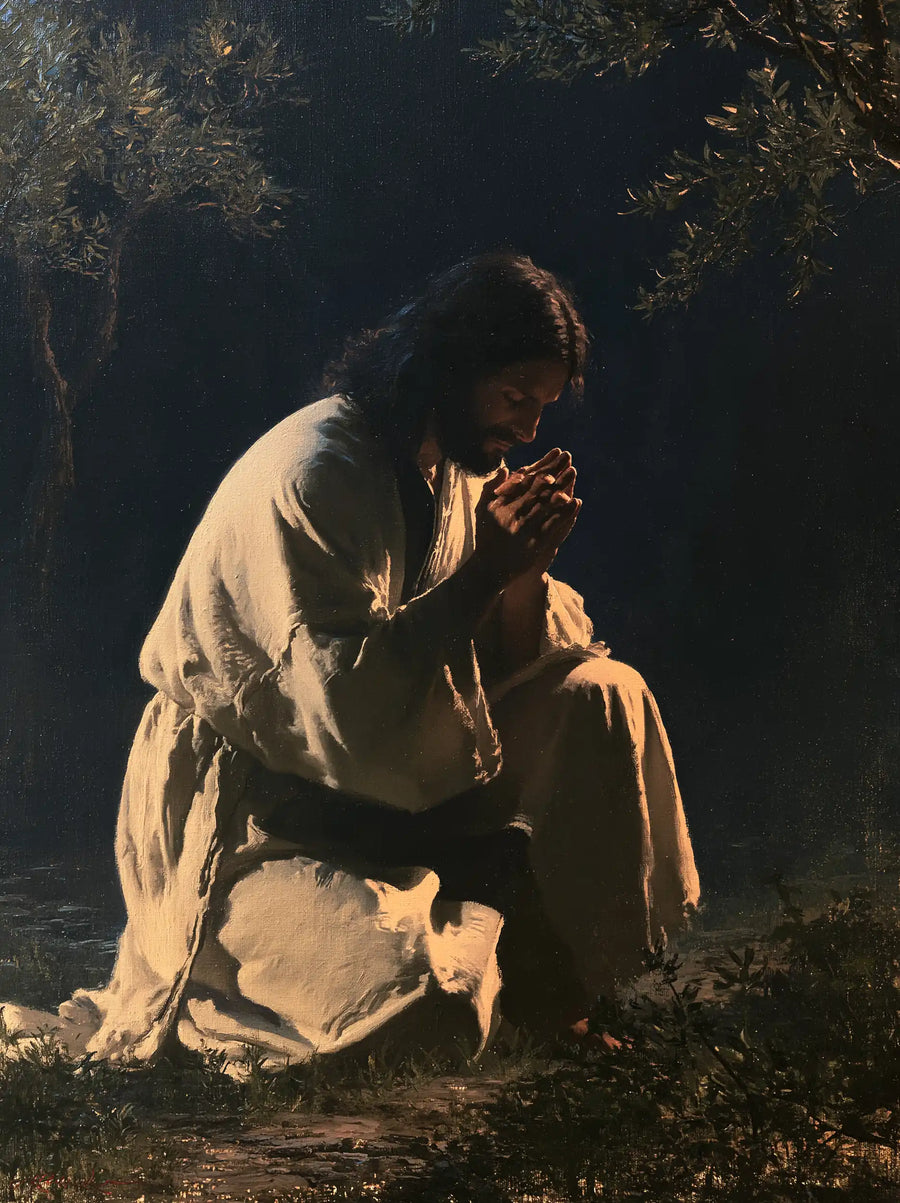 Jesus in Gethsemane — The Secret Entrusted to Clasped Hands