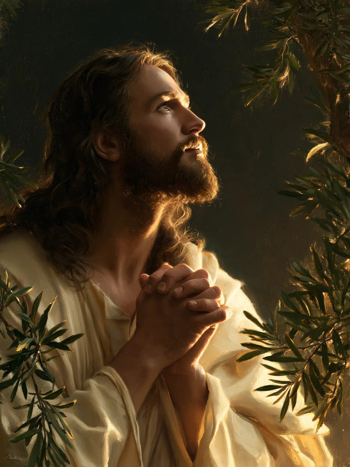 Jesus in Gethsemane - Devotional Portrait of Jesus in Gethsemane · Portrait n° 13