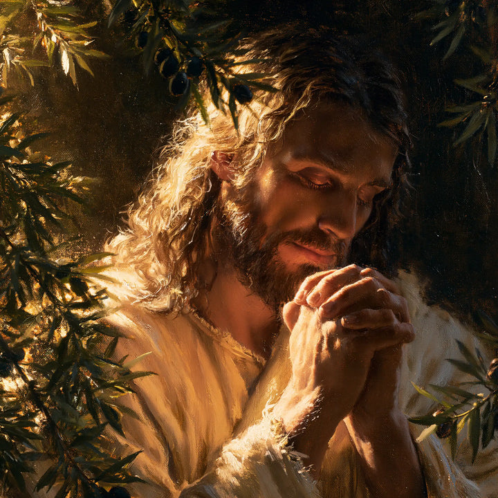 Jesus in Gethsemane — The Brow Brushed by Leaves
