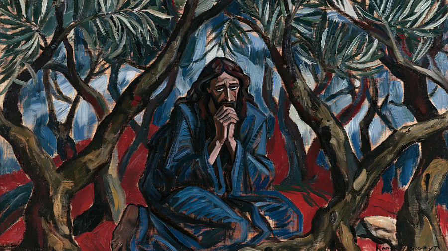 Jesus in Gethsemane - Expressionist · Landscape n° 14