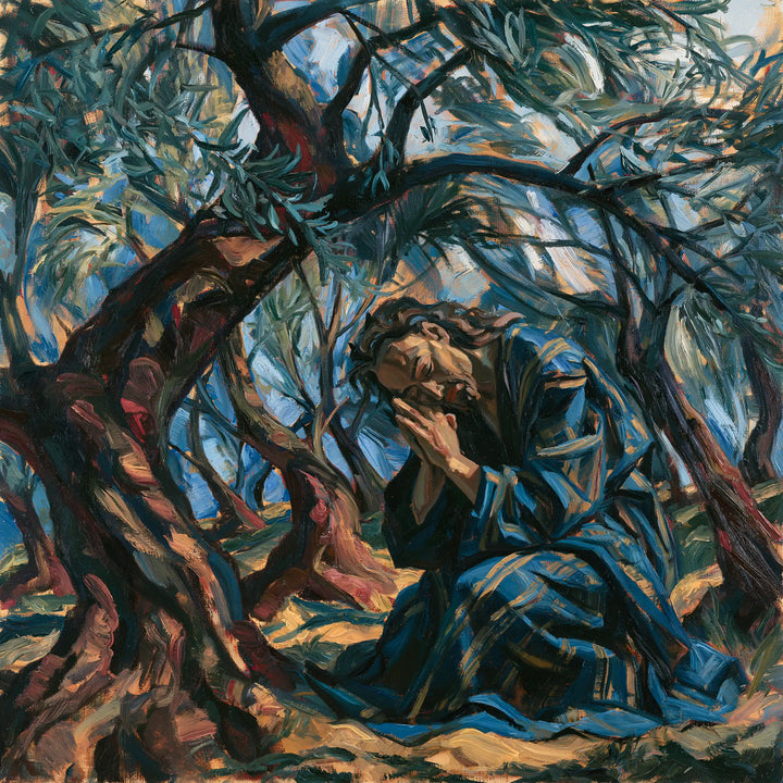 Jesus in Gethsemane - Expressionist · Square n° 9
