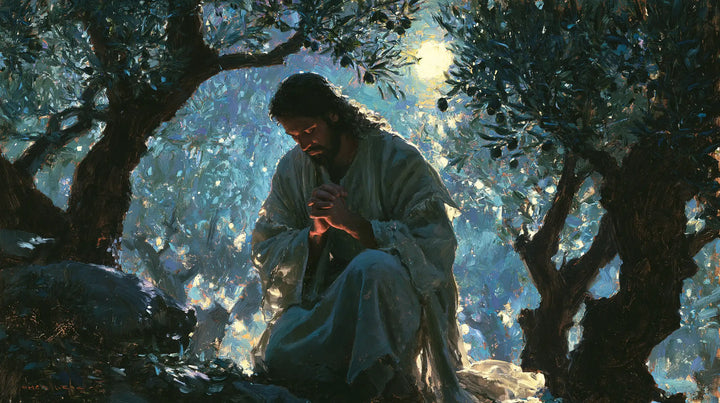 Jesus in Gethsemane - Impressionist · Landscape n° 8