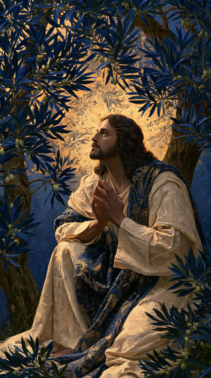 Jesus in Gethsemane — The Gaze in a Brocade Cloak