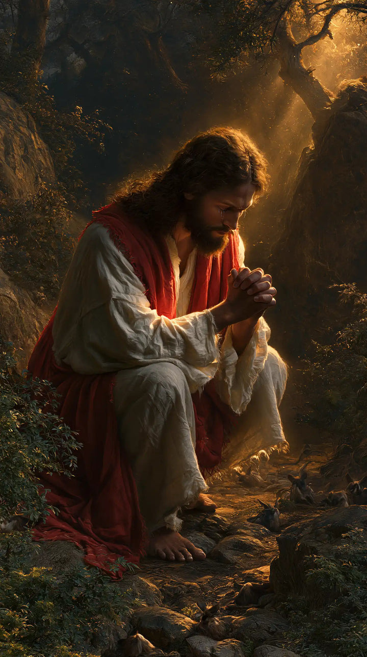 Jesus in Gethsemane - Sacred Agony · Portrait n° 4