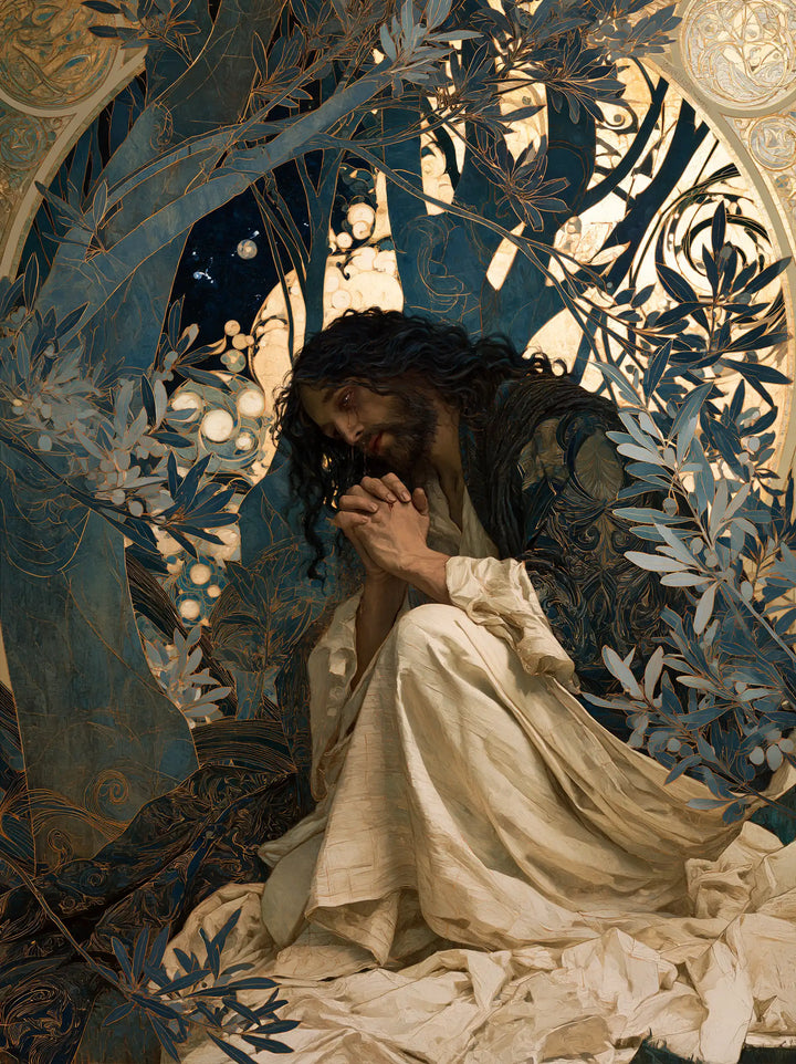 Jesus in Gethsemane — Silence before the Great Pale Circle