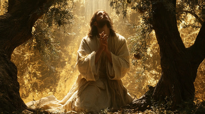 Jesus in Gethsemane - Sacred Gold · Landscape n° 11