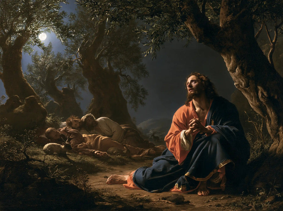 Jesus in Gethsemane - Jesus and the Sleeping Apostles · Landscape n° 8