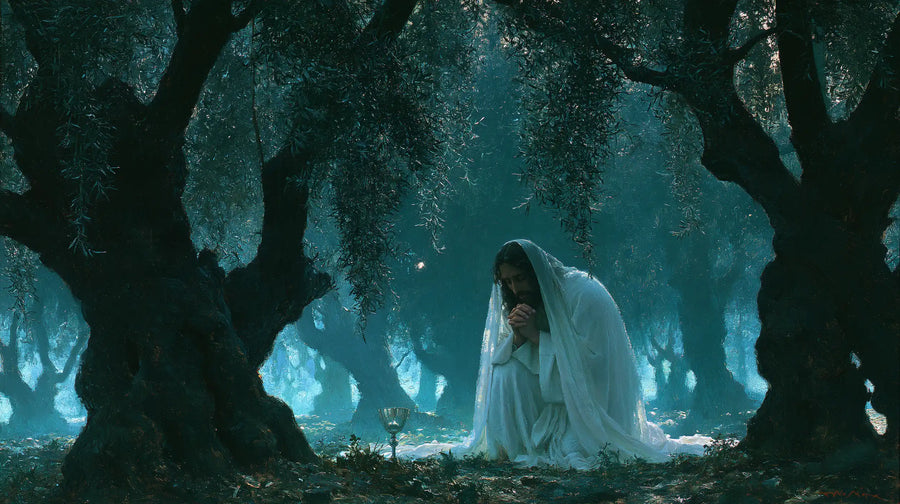 Jesus in Gethsemane - Symbolist · Landscape n° 8