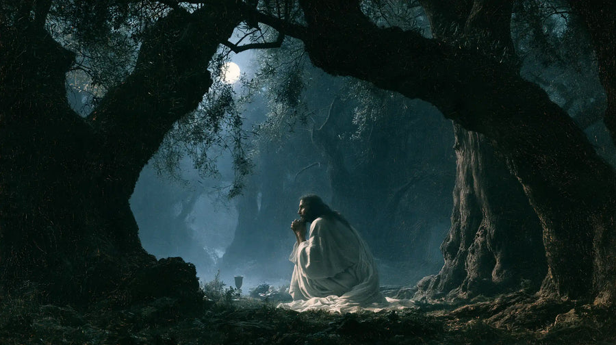 Jesus in Gethsemane - Symbolist · Landscape n° 10