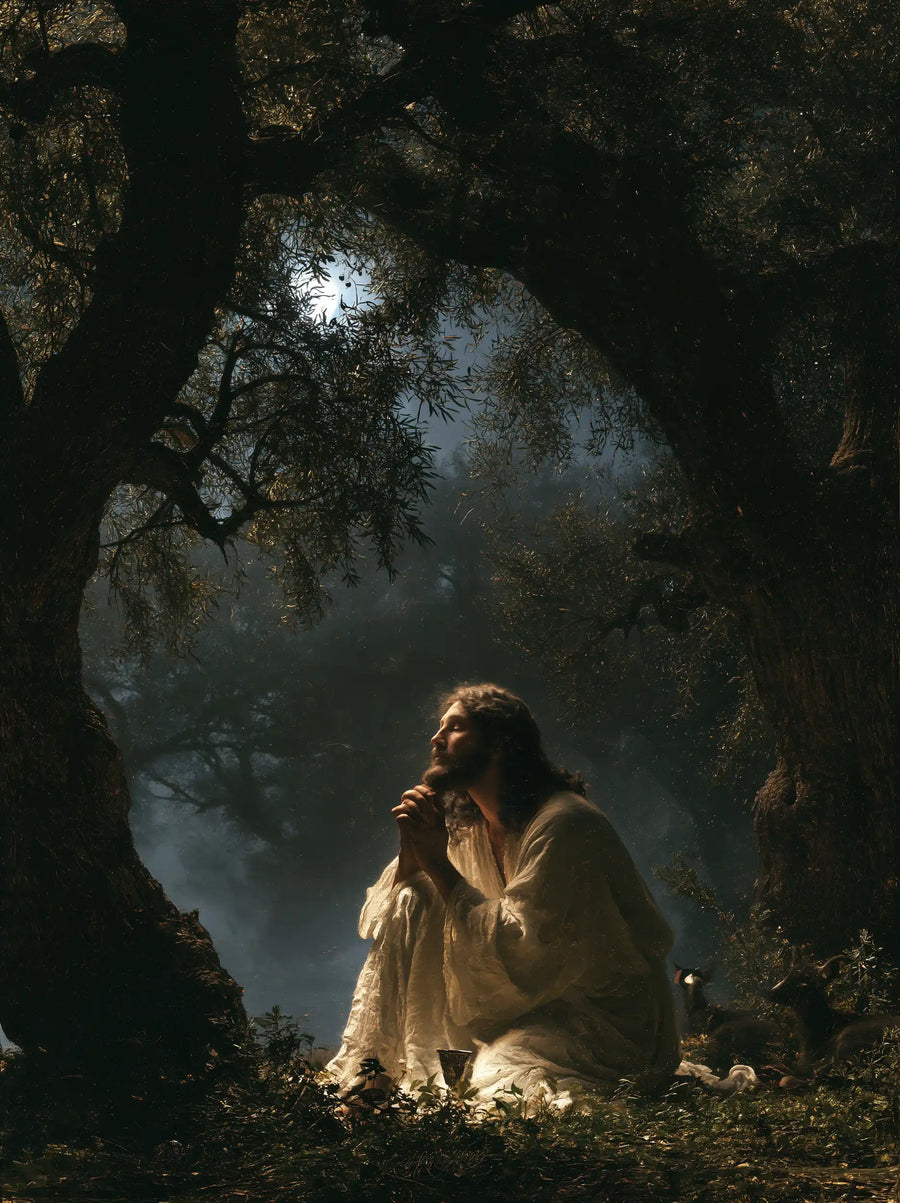 Jesus in Gethsemane - Symbolist · Portrait n° 13