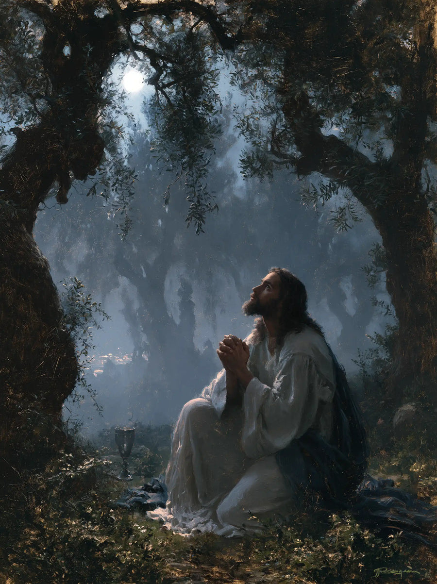 Jesus in Gethsemane - Symbolist · Portrait n° 17