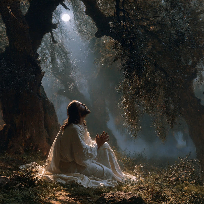 Jesus in Gethsemane - Symbolist · Square n° 1