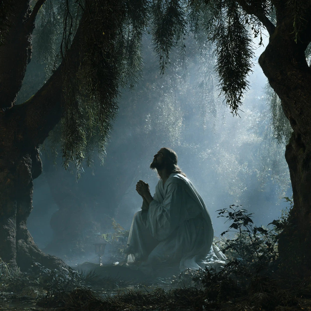 Jesus in Gethsemane - Symbolist · Square n° 4