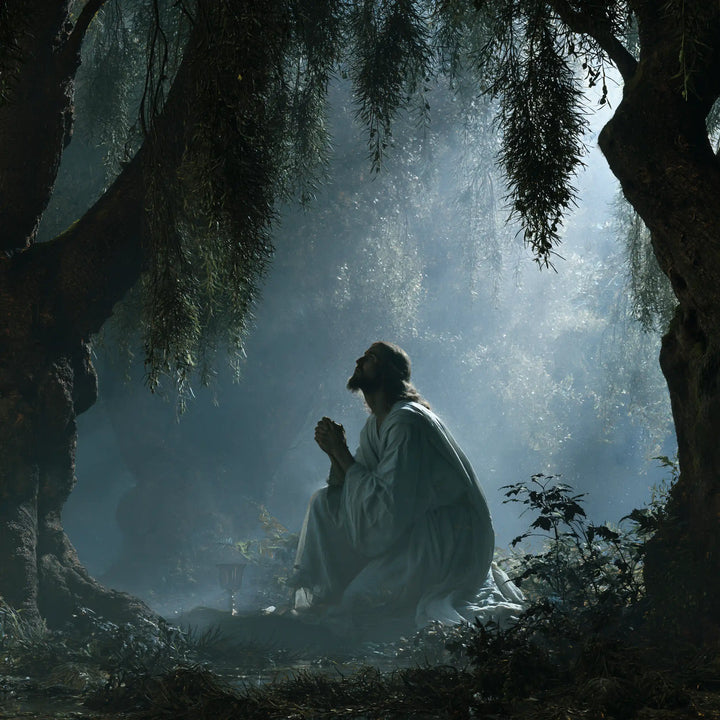 Jesus in Gethsemane - Symbolist · Square n° 4